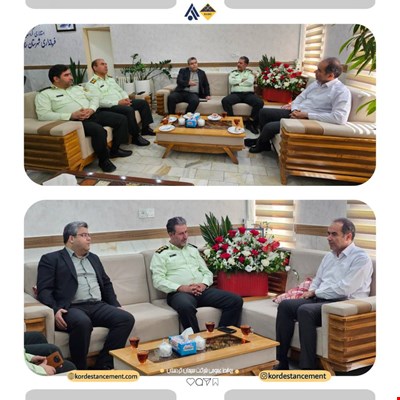 دیدار مدیرعامل شرکت سیمان کردستان با فرماندار شهرستان بیجار به مناسبت هفته دولت
