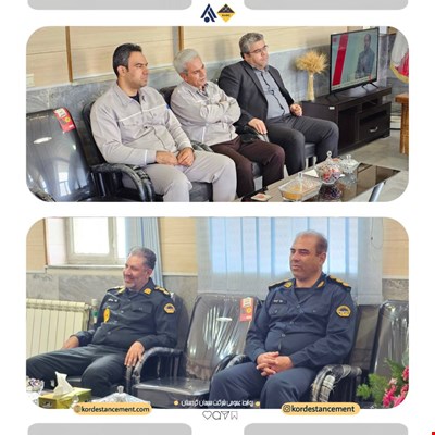 دیدار مدیرعامل شرکت سیمان کردستان با فرمانده انتظامی شهرستان بیجار به مناسبت هفته انتظامی